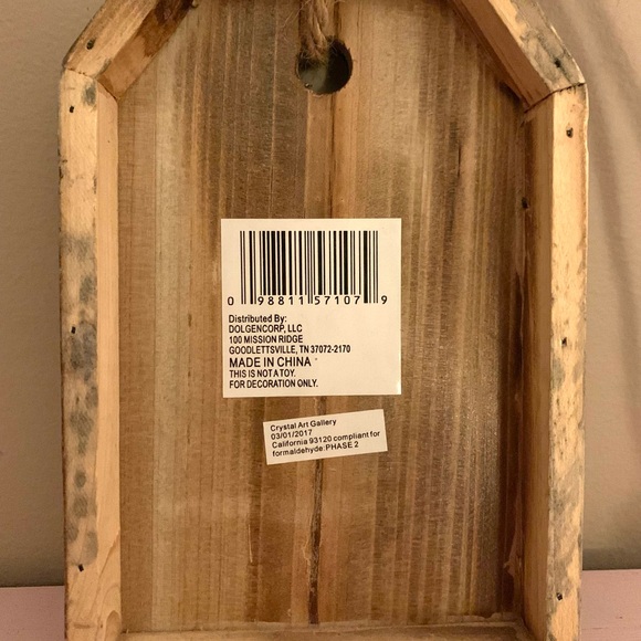 Hobby Lobby Rustic Wooden Wall Art with Silver Letter C - Picture 5 of 5